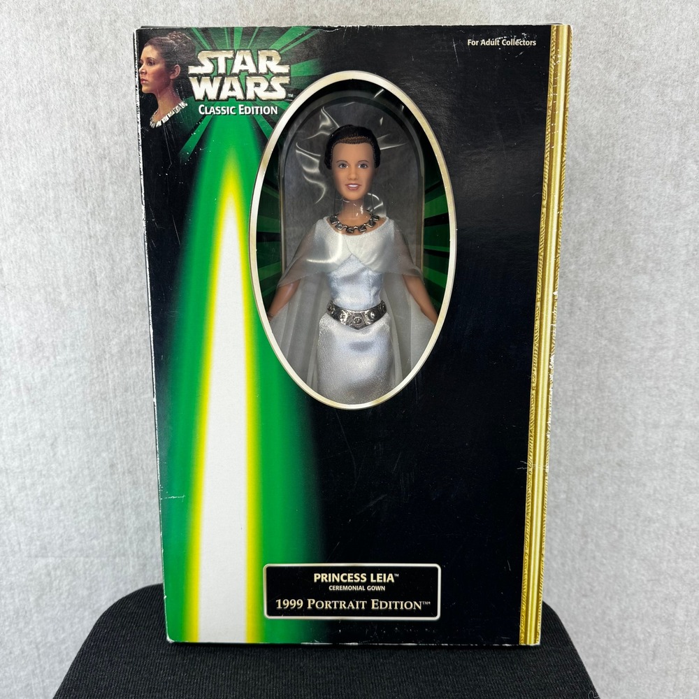 Vtg Star Wars 1999 Portrait Edt. Princess Leia Ceremonial Gown Doll Hasbro 61772